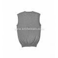 Men's Knitted Essential V-neck Cotton Cashmere Vest